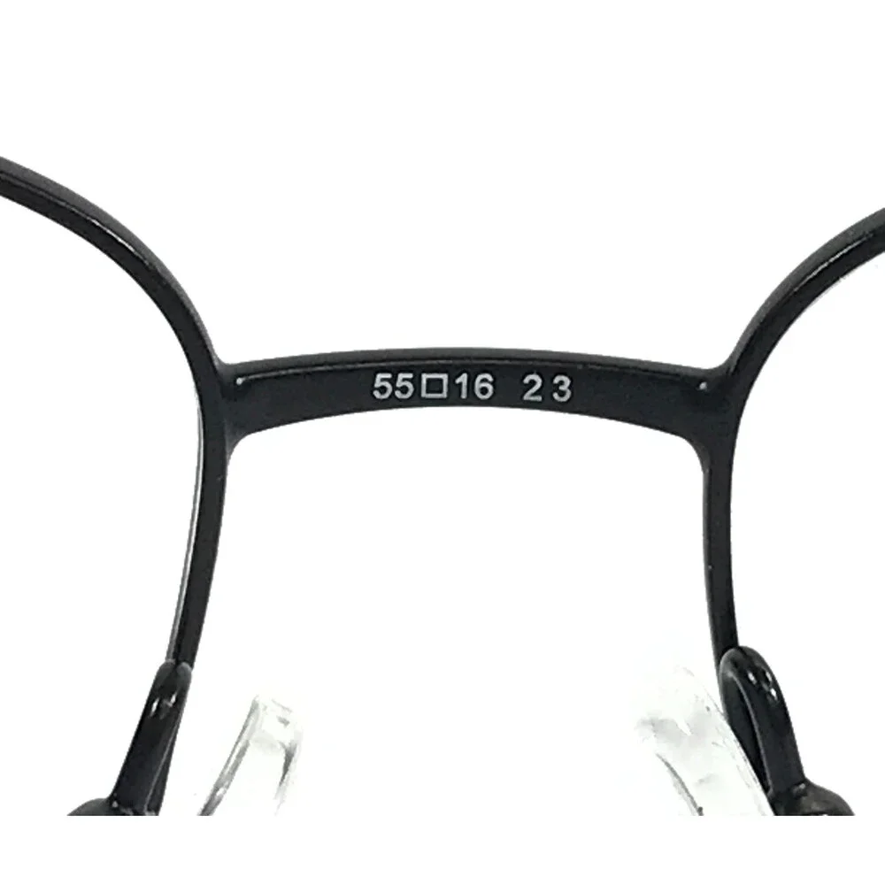 Adensco Eyeglasses Frames AD138 003 Black Square Wire Rim 55-16-145